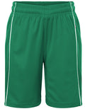 Basic Sport Kinder Shorts – Green/White