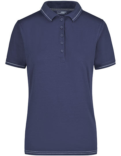 James & Nicholson - Elastic Dames Polo - Navy/White
