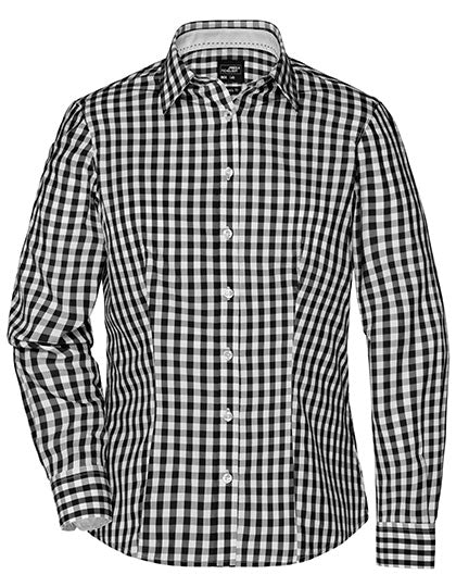 Daiber - Ladies´ Checked Blouse - Black / White