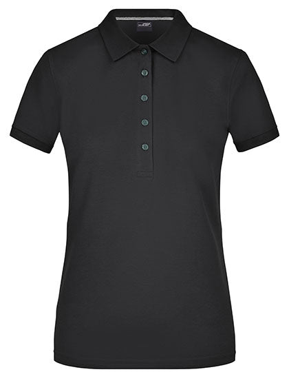 James & Nicholson - Pima Dames Polo - Black