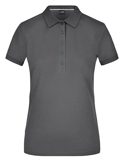 James & Nicholson - Pima Dames Polo - Carbon
