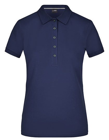 James & Nicholson - Pima Dames Polo - Navy