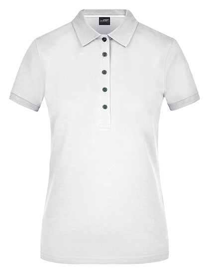 James & Nicholson - Pima Dames Polo - White