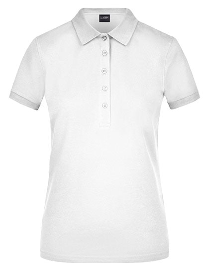 Daiber - Ladies´ Elastic Polo Piqué - White M (uitverkoop)