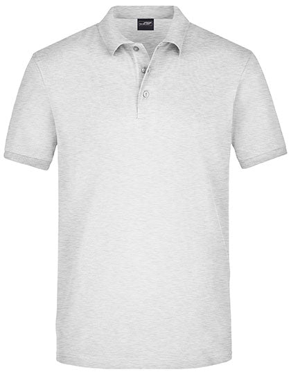 Daiber - Men´s Elastic Polo Piqué - Grey Heather S (uitverkoop)