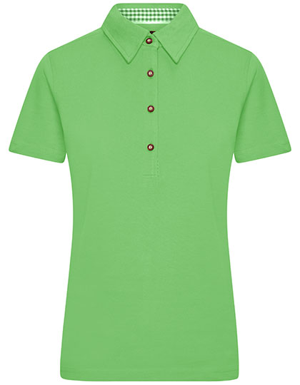 James & Nicholson - Traditional Dames Polo - Lime Green/Lime Green