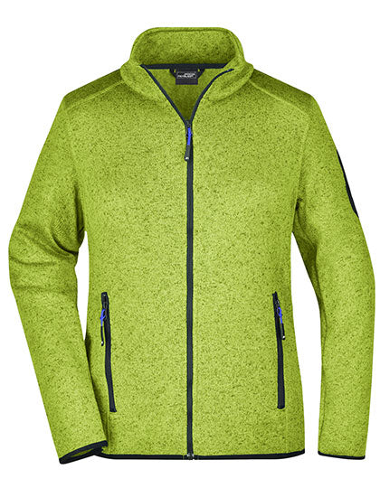 Daiber - Ladies´ Knitted Fleece Jacket - Kiwi Melange / Royal