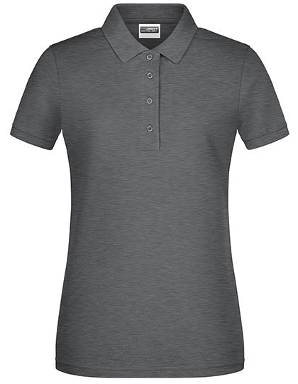 James & Nicholson - Basic Dames Polo – Black Heather