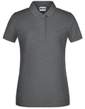 Basic Dames Polo – Black Heather