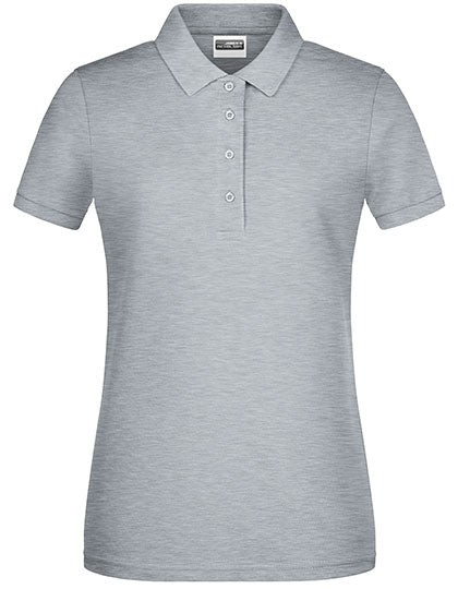 James & Nicholson - Basic Dames Polo – Grey Heather