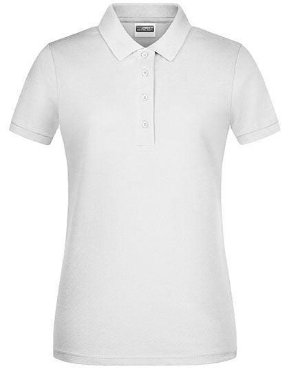 James & Nicholson - Basic Dames Polo – White