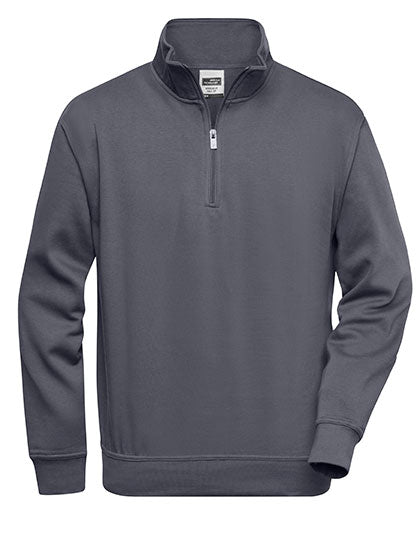 Daiber - Workwear Half Zip Sweat - Carbon