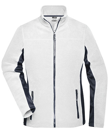 Daiber - Ladies´ Workwear Fleece Jacket -STRONG- - White / Carbon