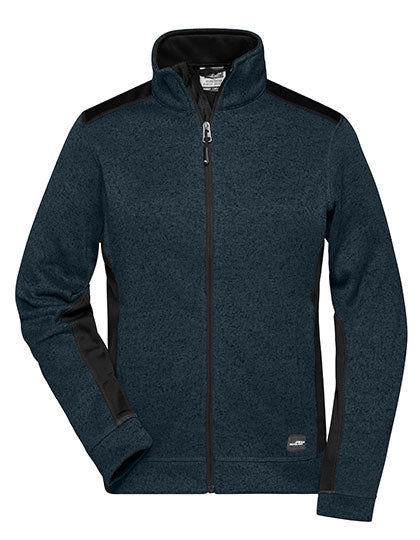 Daiber - Ladies´ Knitted Workwear Fleece Jacket -STRONG- - Navy