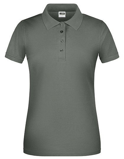 James & Nicholson - Bio Workwear Dames Polo - Dark Grey (Effen)