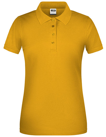 James & Nicholson - Bio Workwear Dames Polo - Gold Yellow