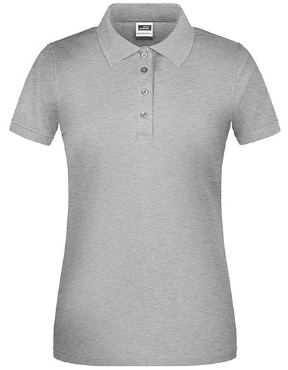 James & Nicholson - Bio Workwear Dames Polo - Grey Heather
