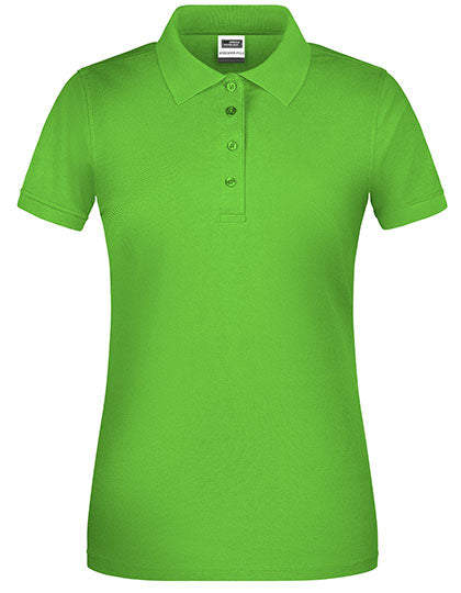 James & Nicholson - Bio Workwear Dames Polo - Lime Green