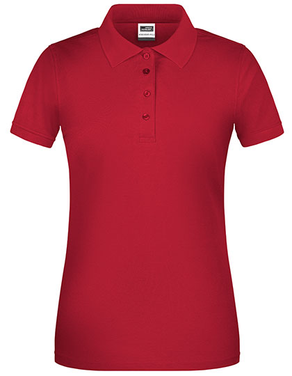 James & Nicholson - Bio Workwear Dames Polo - Red