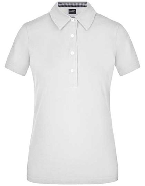 Daiber - Plain Dames Polo - White/Navy