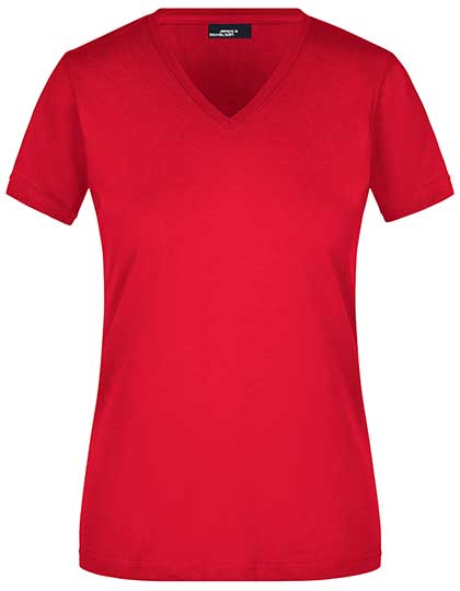 Daiber - Ladies´ Slim Fit V-T - Red