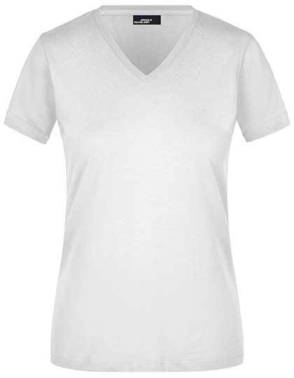 Daiber - Ladies´ Slim Fit V-T - White