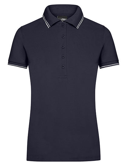 James & Nicholson - Dames Polo - Navy/White