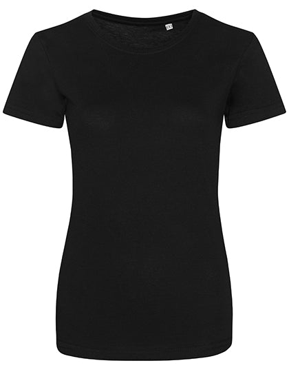 Just Ts -  Tri-Blend Dames T-Shirt - (Effen) Black