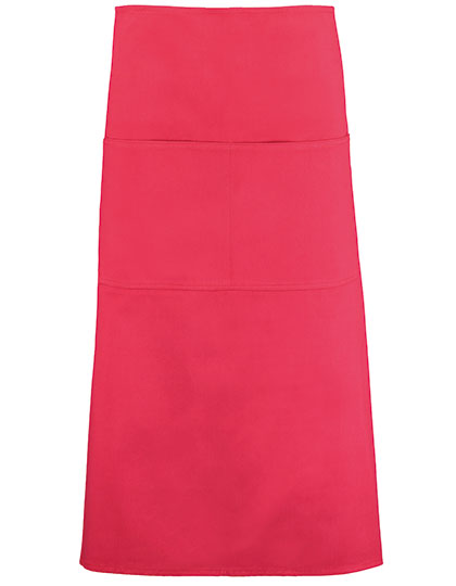 Kustom Kit - Long Superwash® 60º Bar Apron Unisex - Red