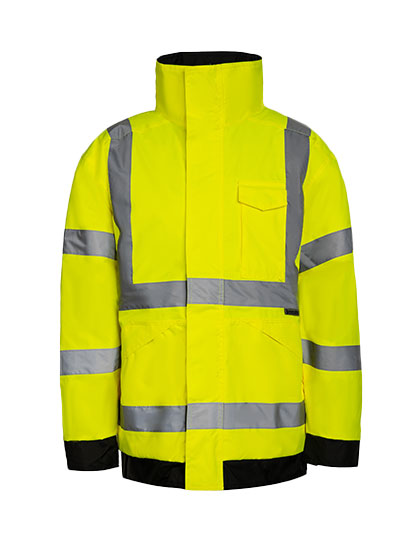 Korntex - Hi-Vis Light Rain Jacket Kaunas - Signal Yellow