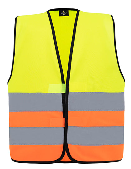 Korntex - Kids´ Hi-Vis Functional Safety Vest Aarhus - Yellow / Orange