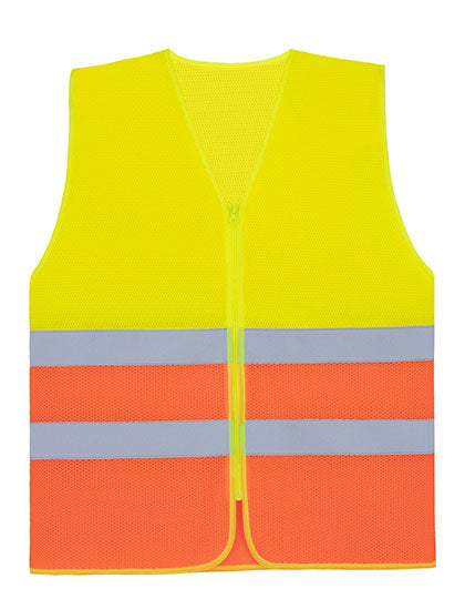 Korntex - Comfort Mesh Safety Vest Rhodes CO² Neutral - Signal Yellow / Signal Orange