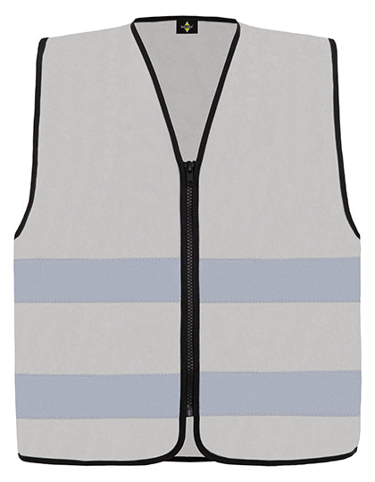 Korntex - Hi-Vis Safety Vest Cologne With Front Zipper - Ash
