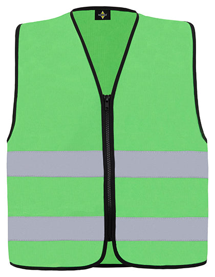 Korntex - Hi-Vis Safety Vest Cologne With Front Zipper - Neon Green