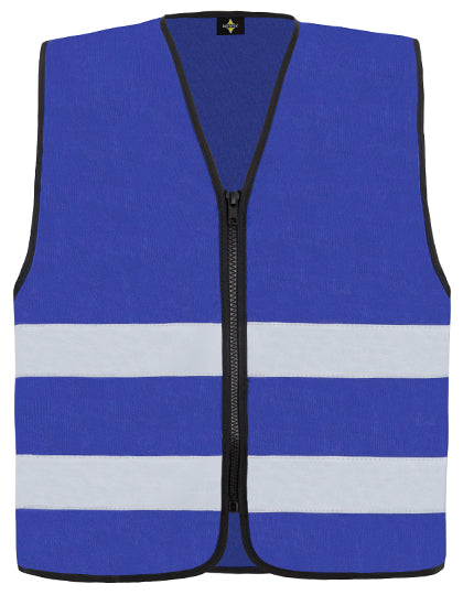 Korntex - Hi-Vis Safety Vest Cologne With Front Zipper - Royal Blue