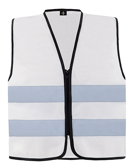 Korntex - Hi-Vis Safety Vest Cologne With Front Zipper - White