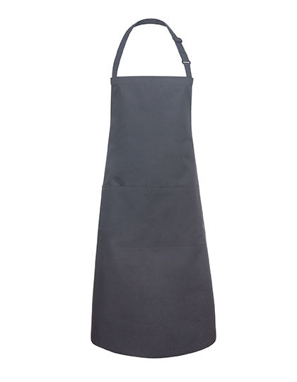 Karlowsky - Bib Apron Basic With Pocket And Buckle - Anthracite (ca. Pantone 7540C)
