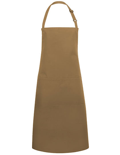 Karlowsky - Bib Apron Basic With Pocket And Buckle - Camel (ca. Pantone 7504C)