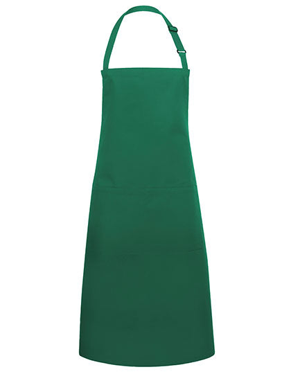 Karlowsky - Bib Apron Basic With Pocket And Buckle - Forest Green (ca. Pantone 554C)