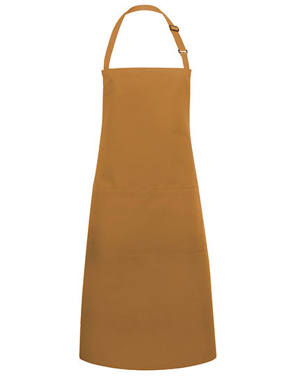 Karlowsky - Bib Apron Basic With Pocket And Buckle - Mustard (ca. Pantone 146C)
