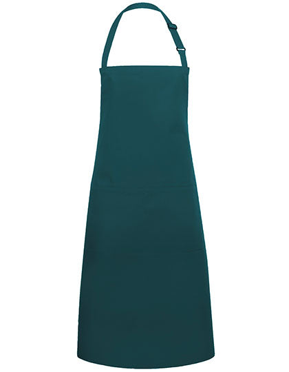 Karlowsky - Bib Apron Basic With Pocket And Buckle - Pine Green (ca. Pantone 4189C)