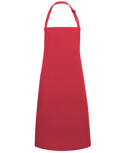 Karlowsky - Bib Apron Basic With Pocket And Buckle - Raspberry (ca. Pantone 4059C)