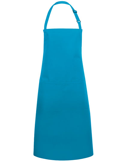 Karlowsky - Bib Apron Basic With Pocket And Buckle - Turquoise (ca. Pantone 639C)