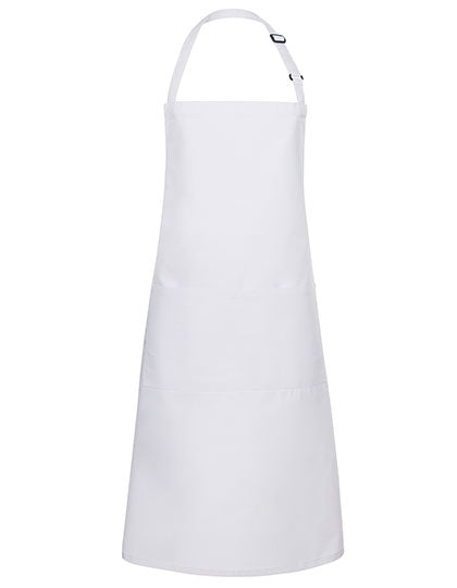 Karlowsky - Bib Apron Basic With Pocket And Buckle - White