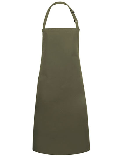 Karlowsky - Bib Apron Basic With Buckle - Moss Green (ca. Pantone 7764C)