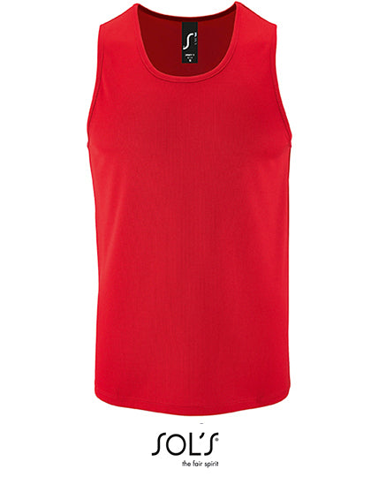 SOL´S - Men´s Sports Tank Top Sporty - Red