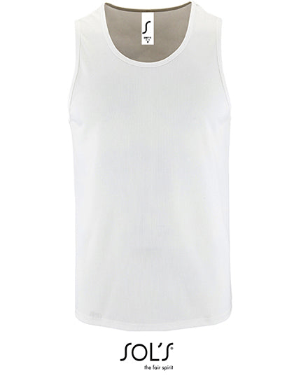 SOL´S - Men´s Sports Tank Top Sporty - White