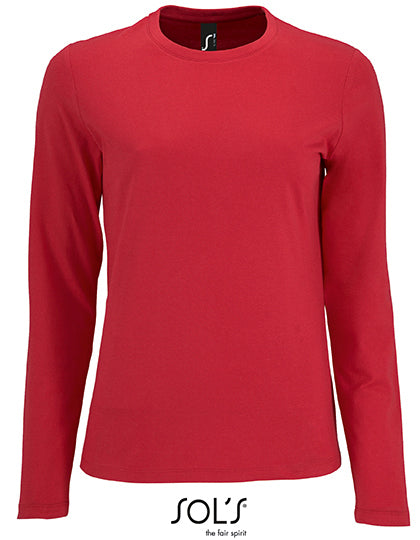 SOL´S - Women´s Long Sleeve T-Shirt Imperial - Red