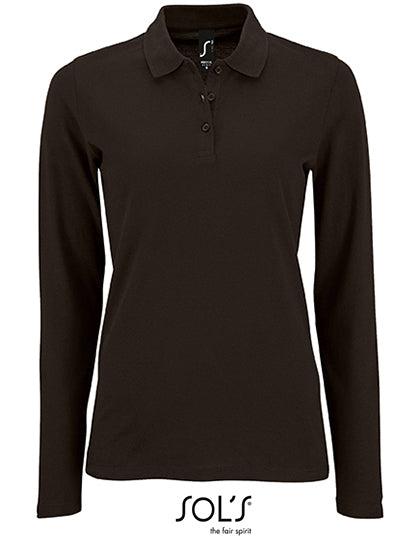 SOL´S - Women´s Long-Sleeve Piqué Polo Shirt Perfect - Black