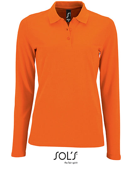 SOL´S - Women´s Long-Sleeve Piqué Polo Shirt Perfect - Orange